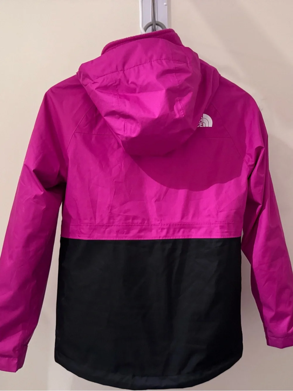 The North Face Hot Pink Fleece Jacket with Hood
